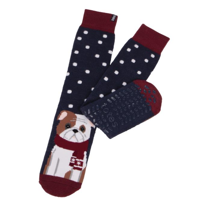 totes toasties® Mens Original Slipper Socks Dog Extra Image 2